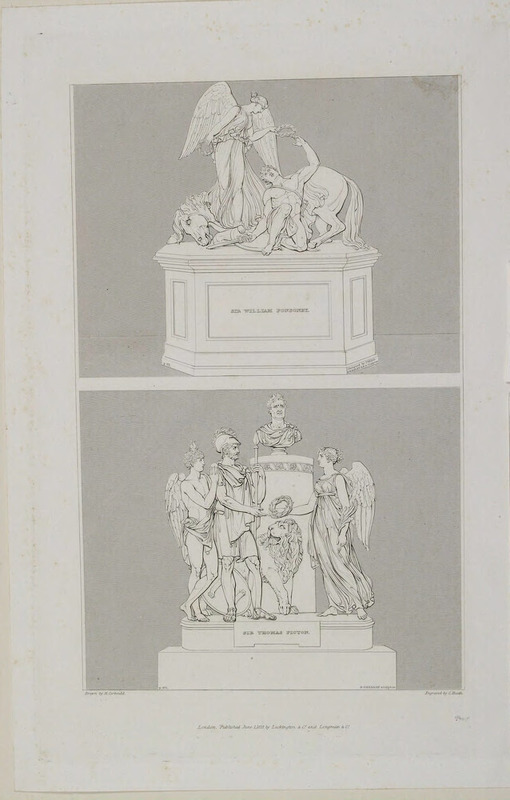 Monuments to Major-General Sir William Ponsonby and Sir Thomas Picton