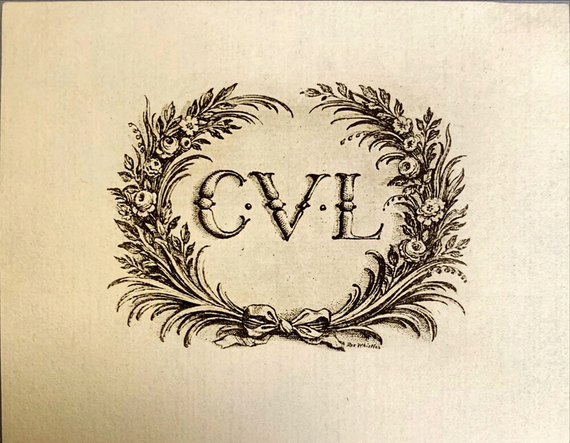 Bookplate of Valencia Lancaster (1898-1996)