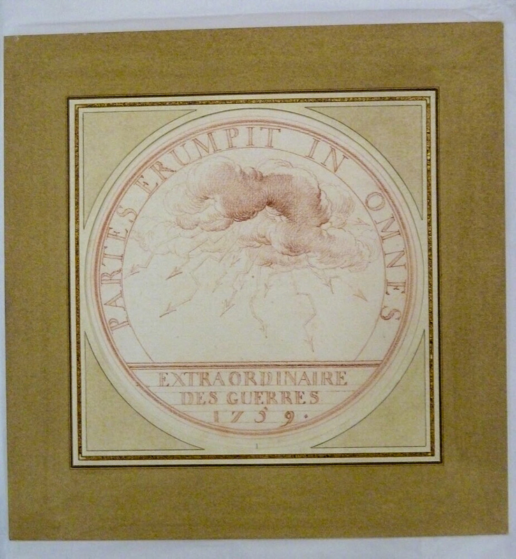 A study for a jeton issued by the Extraordinaire des Guerres