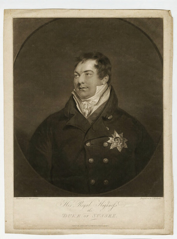 Portrait of Prince Augustus Frederick, Duke of Sussex