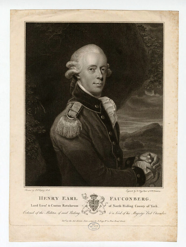 Portrait of Earl Henry Fauconberg Henry