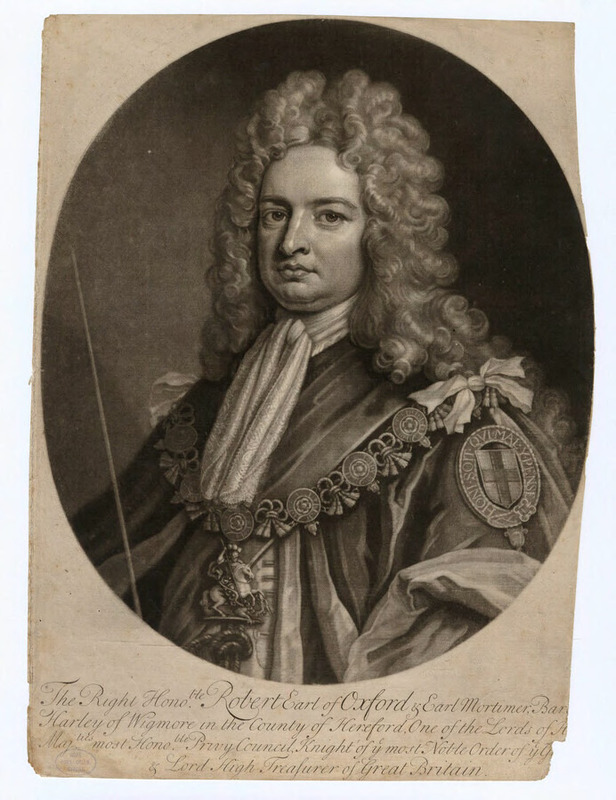 Portrait of Harley of 1st Earl Oxford