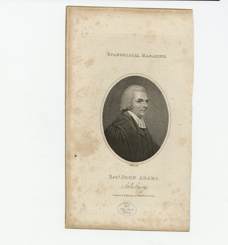 Portrait of Rev.J. Adams