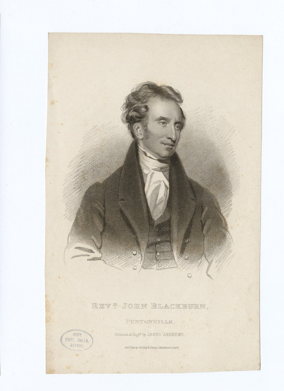 Portrait of Revd John Blackburn