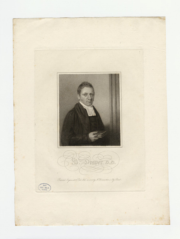 Portrait of S Draper