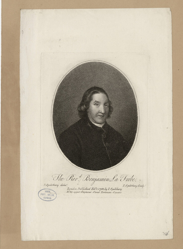 Portrait of the Revd Benjamin La Trobe