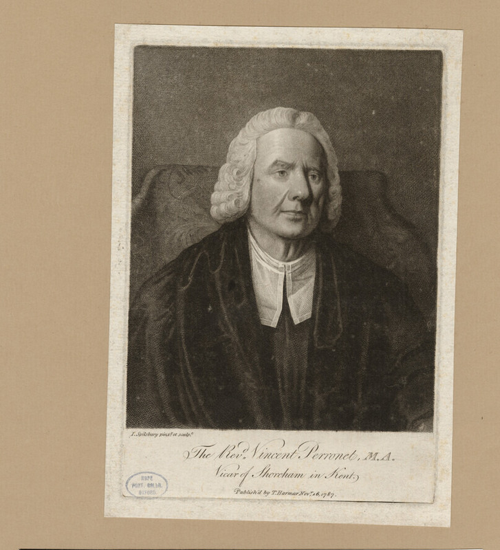 Portrait of Revd V. Perronet