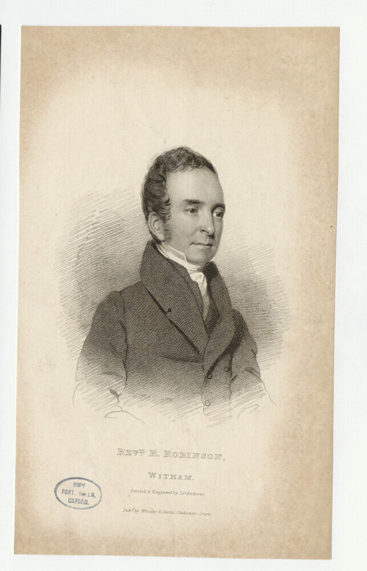 Portrait of R. Robinson