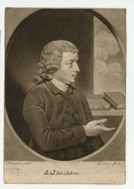 Portrait of Revd Robert Robinson