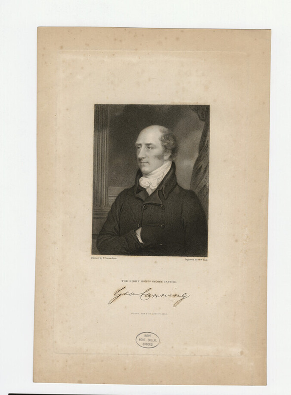 Portrait of G. Canning