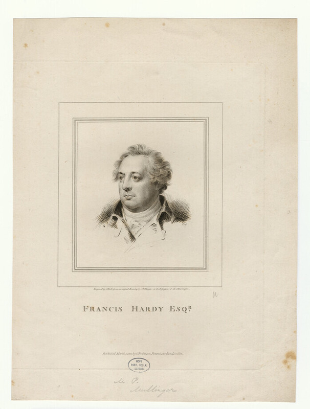 Portrait of F. Hardy