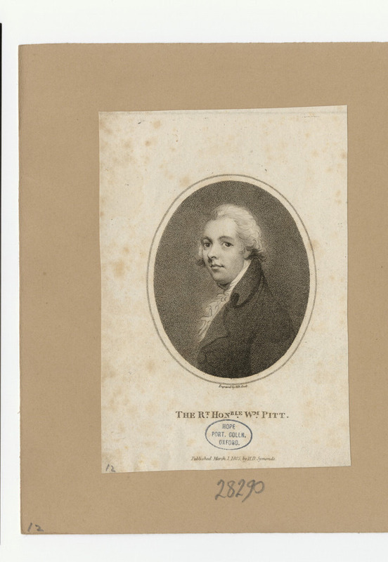 Portrait of W. Pitt