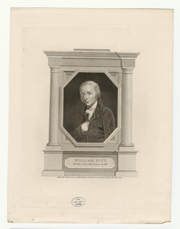 Portrait of W. Pitt