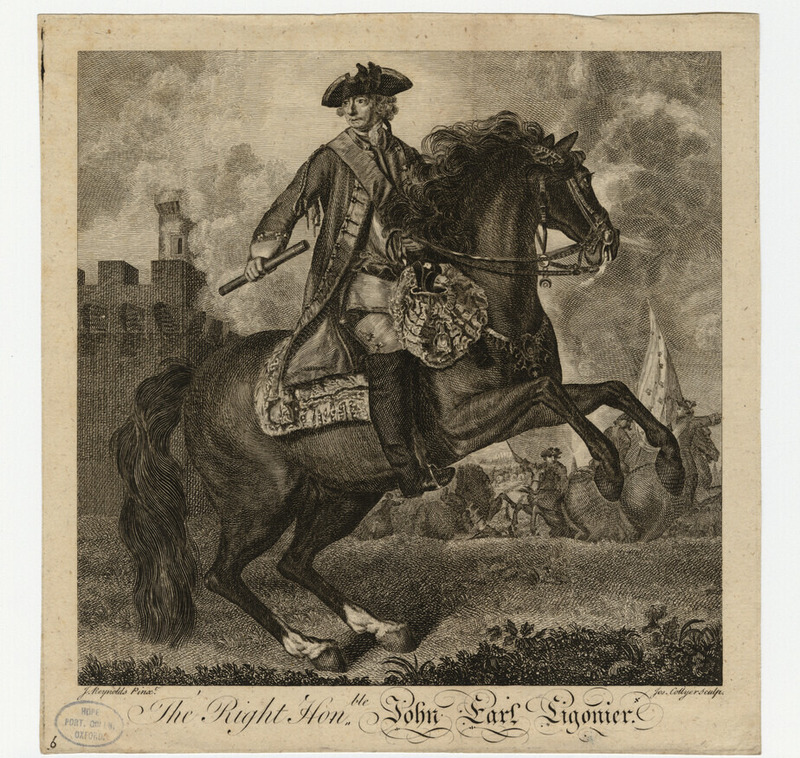 Portrait of Viscount Ligonier on horseback