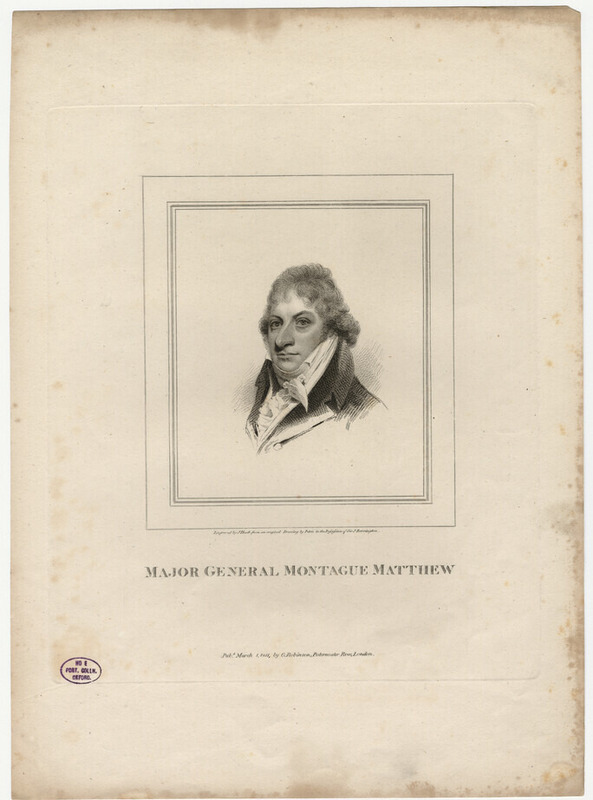 Portrait of Major General Montague Matthew