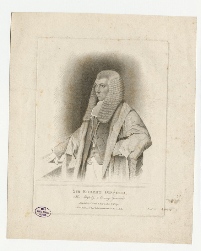 Portrait of Sir R. Gifford