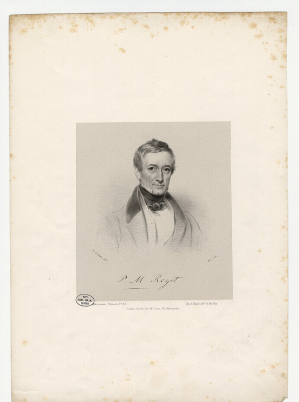 Portrait of Dr P. M. Roget
