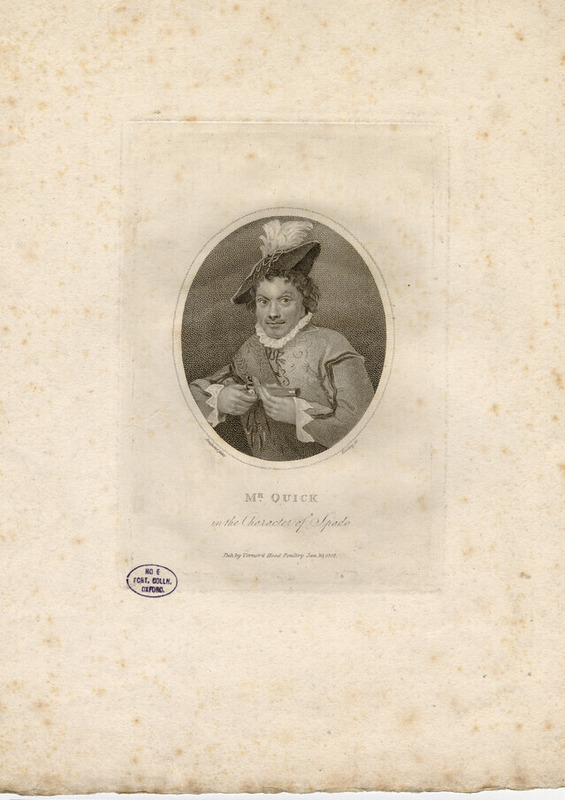 Portrait of John Quick in the role of Spado