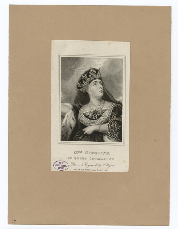 Portrait of Mrs Siddons