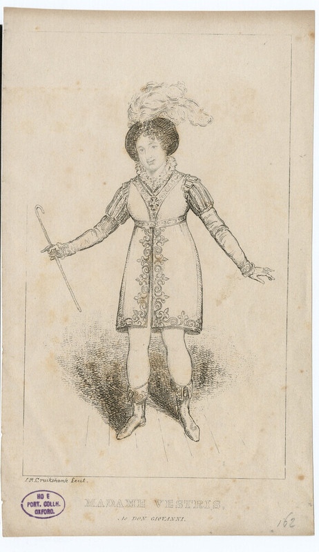 Portrait of Lucia Elizabeth Vestris (née Bartolozzi) in role as Don Giovanni