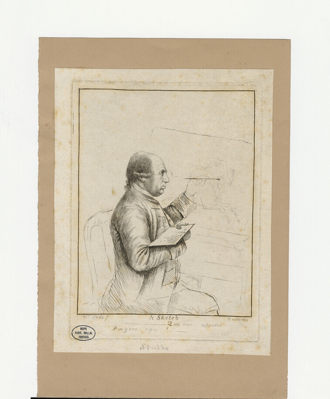 Portrait of George Stubbs painting