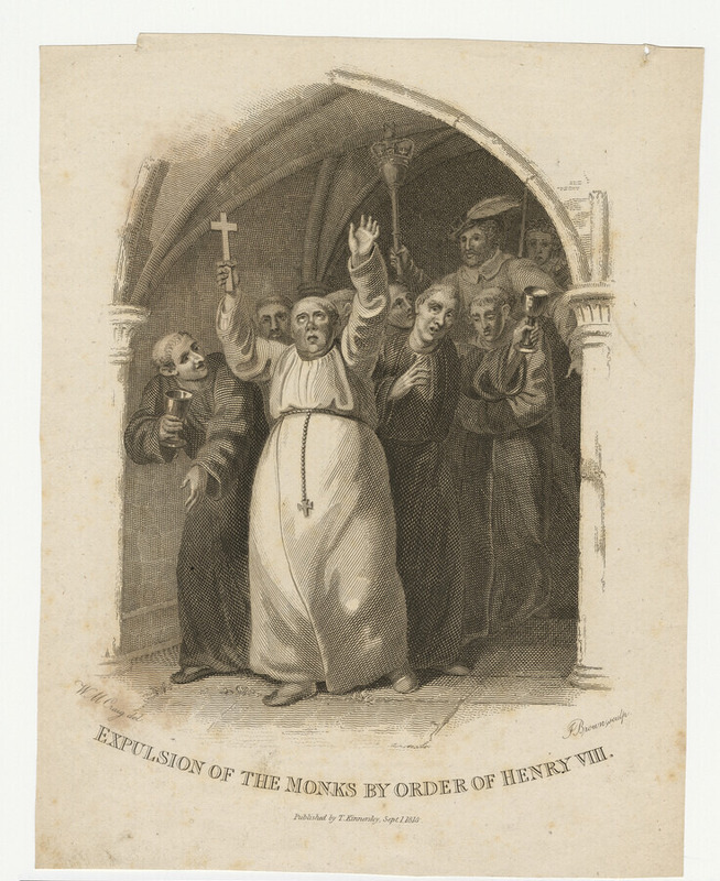 Expulsion of the monks by order of Henry VIII