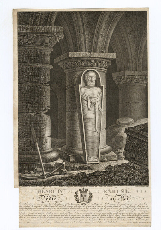 The exhumation of Henri IV
