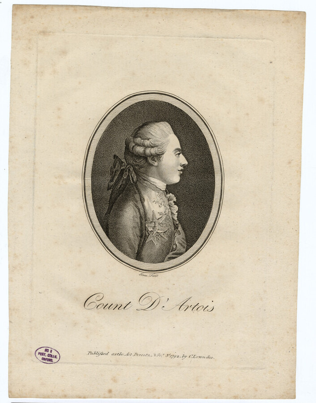 Portrait of Charles Philippe, Count of Artois (Charles X of France)