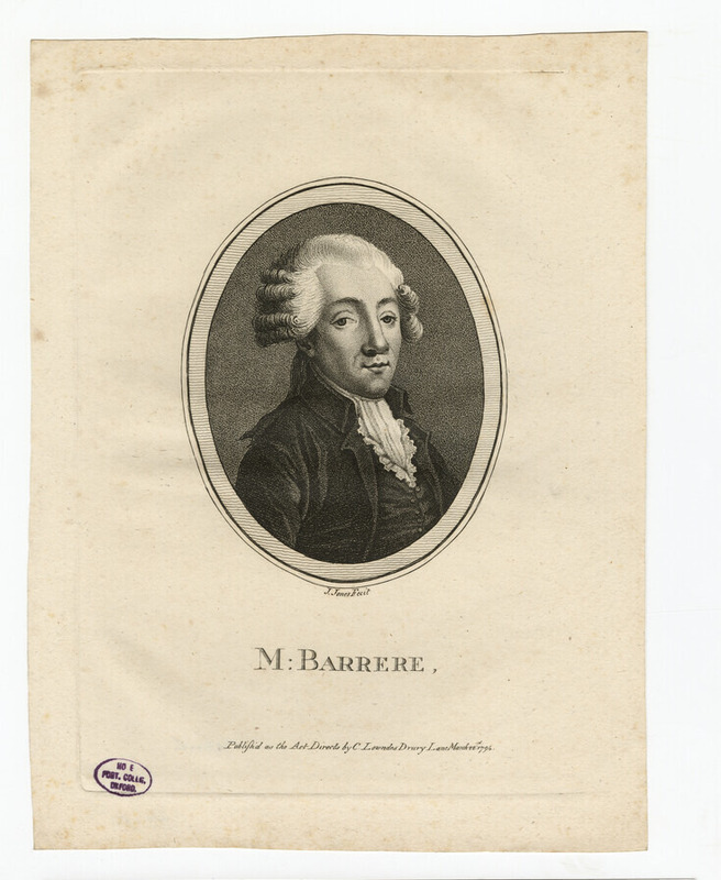 Portrait of Bertrand Barère