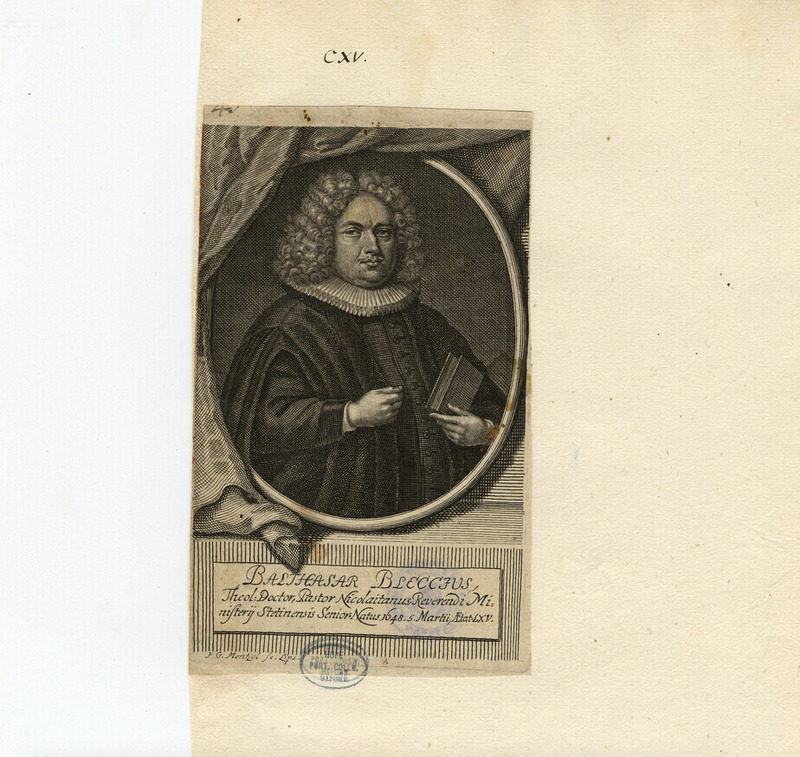Portrait of B. Bleccius
