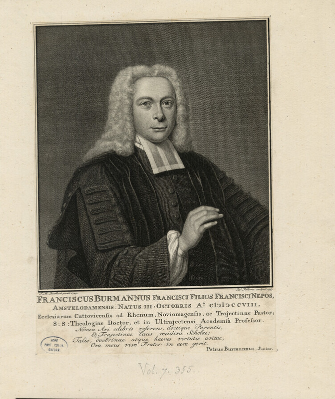 Portrait of F. Burmann