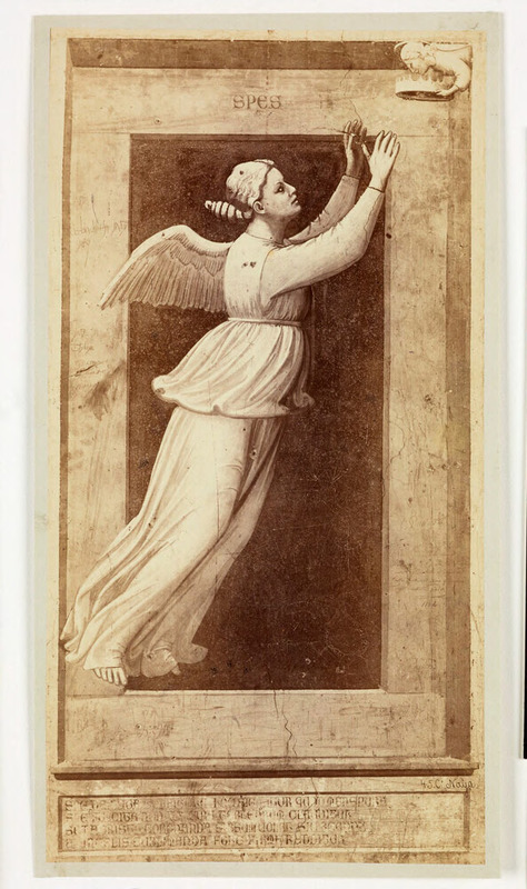 Photograph of Giotto's Fresco of Hope (from the series of 'Virtues and Vices' in the Arena Chapel, Padua)
