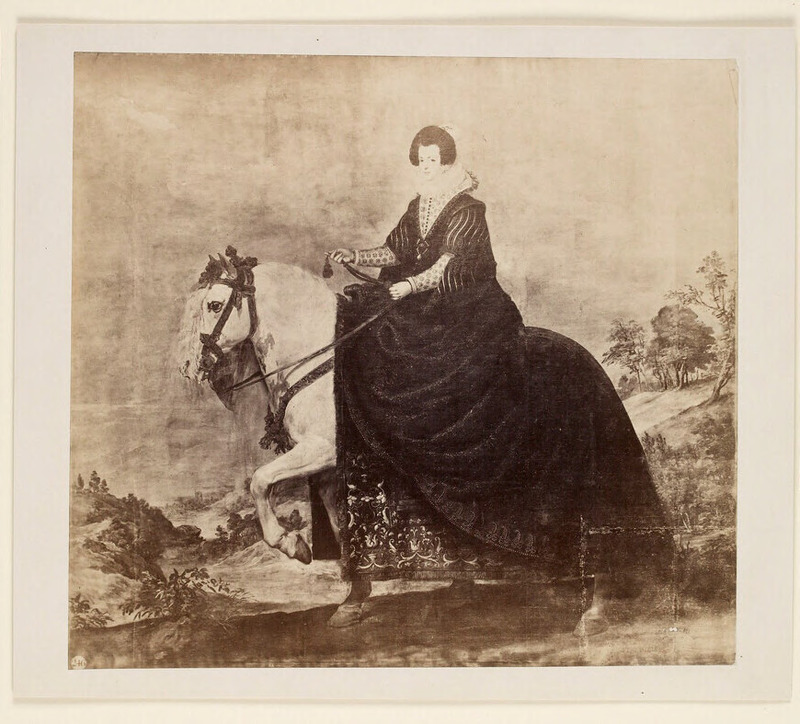 Photograph of Velázquez's 'Portrait of Isabel of Bourbon on Horseback'