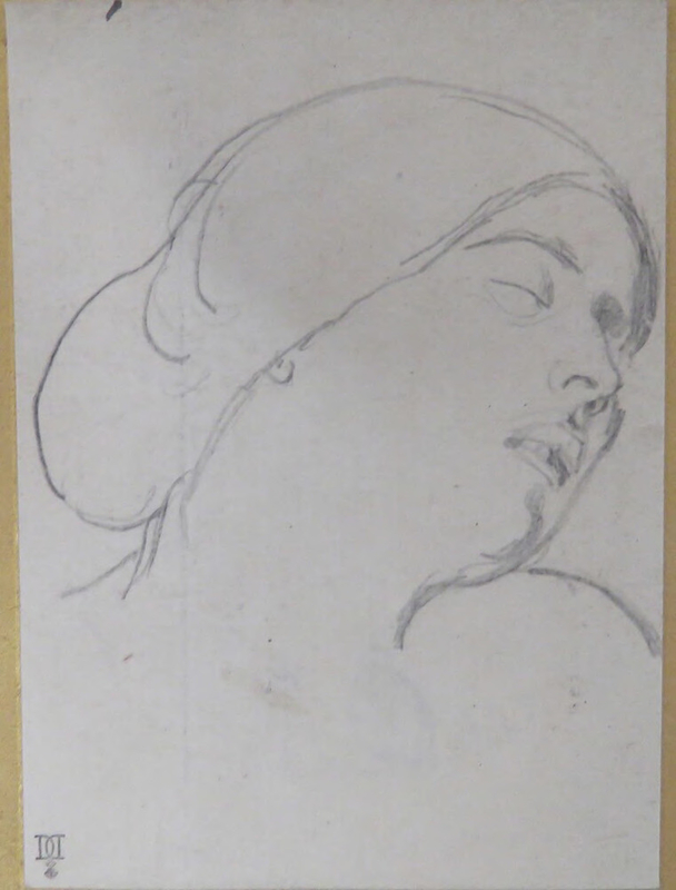 Study of the Head and Shoulders of a Woman, facing left