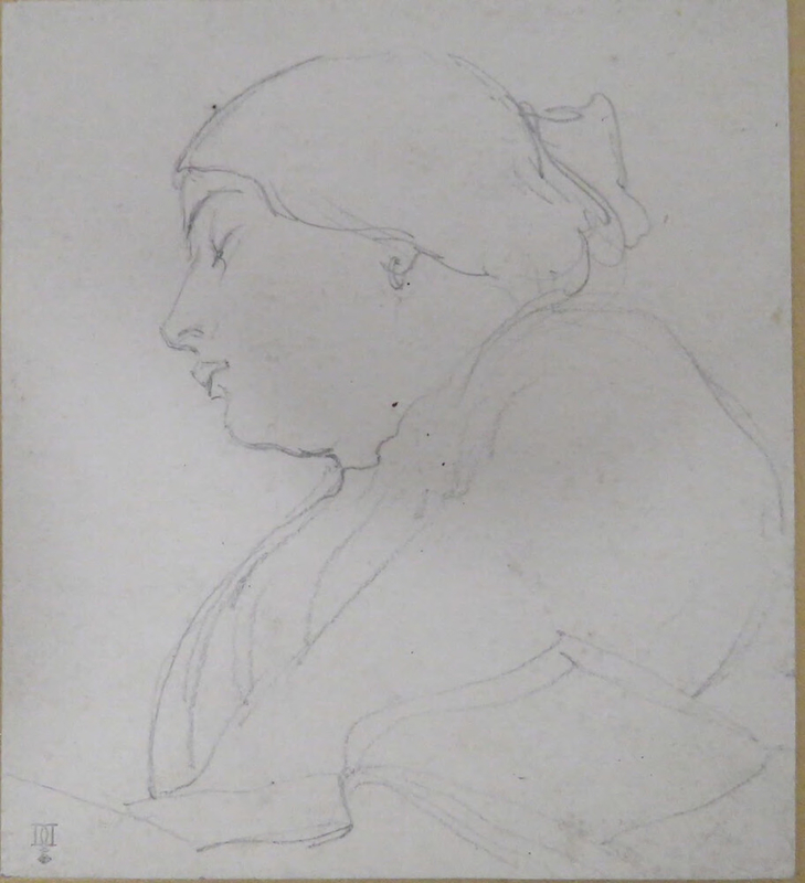 Study of the Head of a Woman, facing right