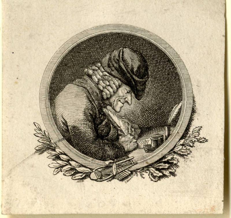 Voltaire Writing at a Desk