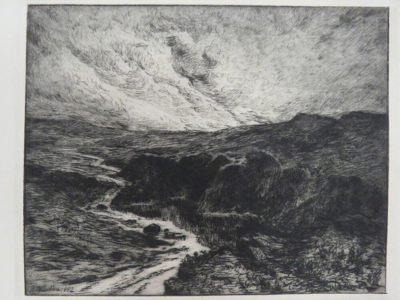 Rugged landscape under a lowering sky