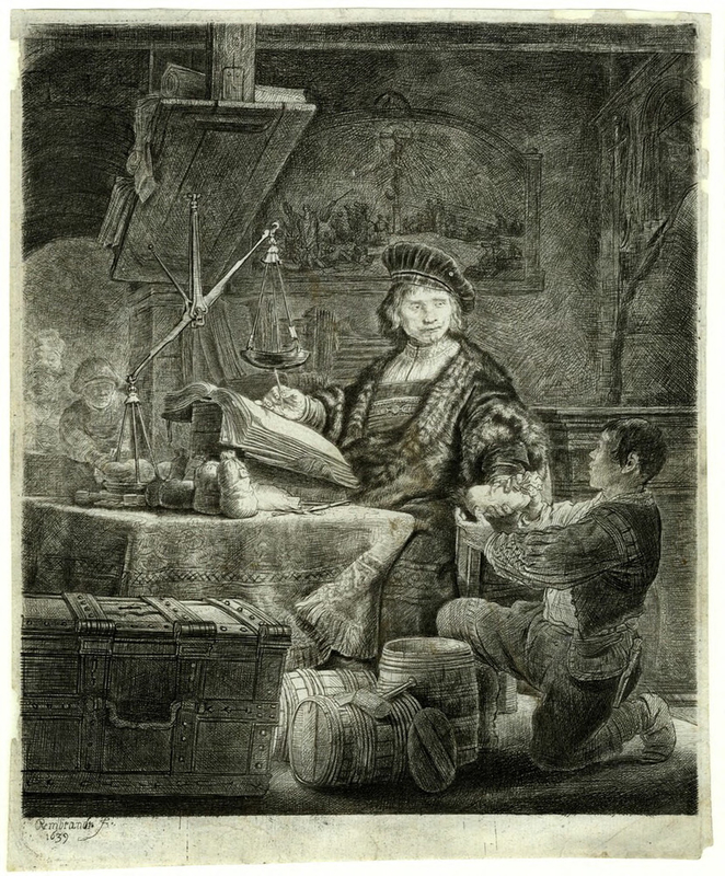Portrait of Jan Uytenbogaert, 'The Goldweigher'