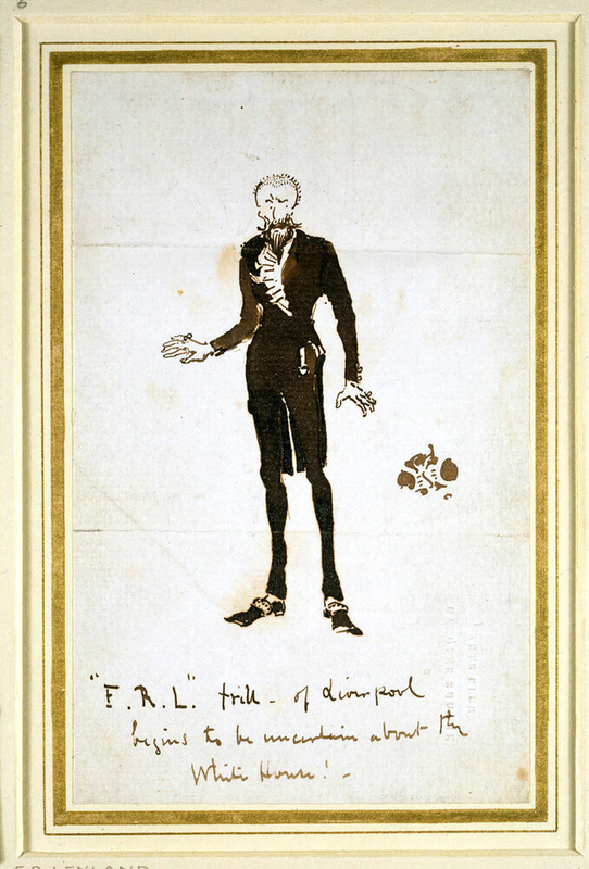Caricature of F.R. Leyland ('Frill of Liverpool')