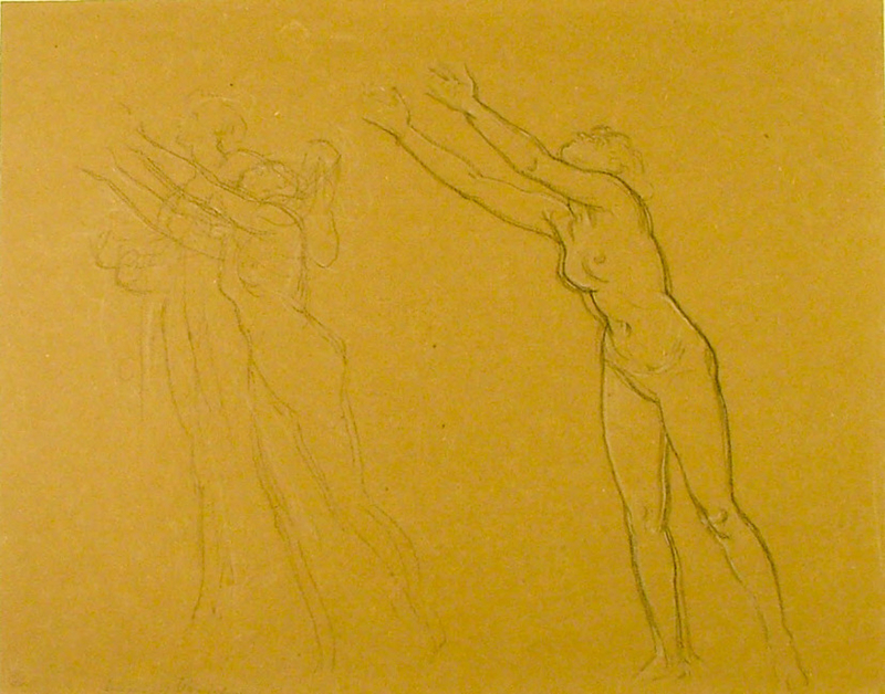 Sheet of female Figures for the 'Return of Persephone'