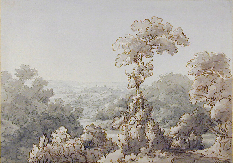 Landscape with a distant View of Tutbury Castle, Staffordshire