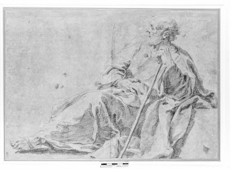 Study for a figure of St Joseph