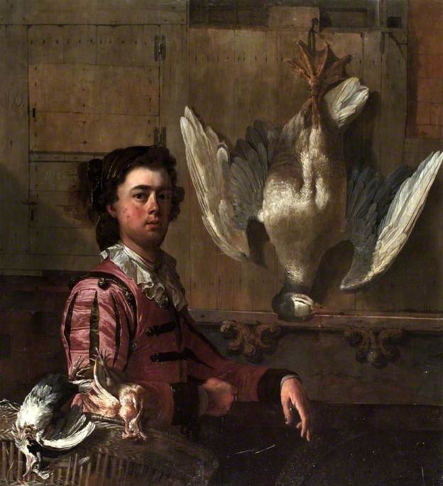 Portrait of a Man with Dead Birds