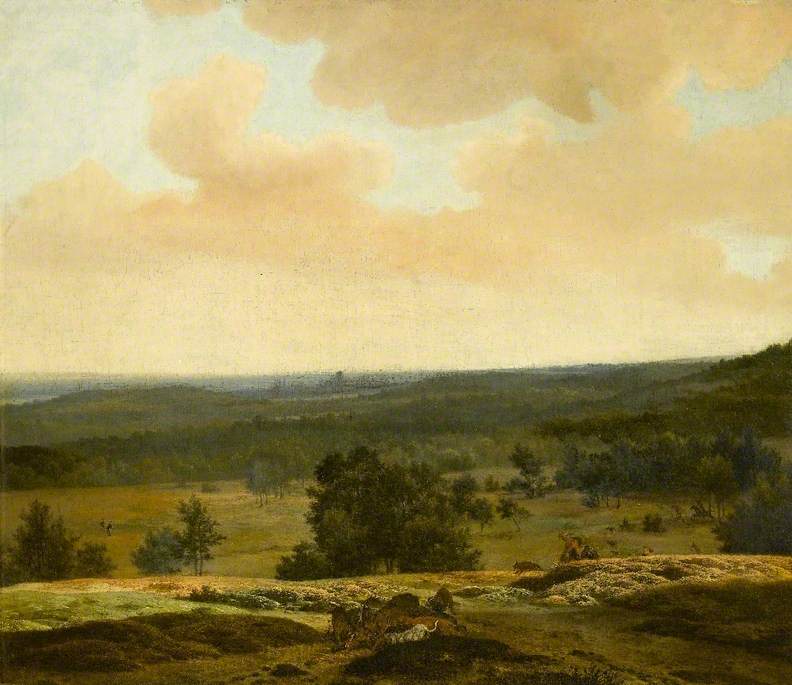 Wooded Landscape with a Stag Hunt