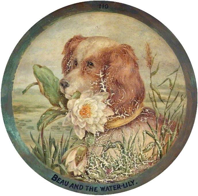 Cowper's Dog 'Beau' Bringing a Water Lily from the River Ouse and Laying It at His Master's Feet