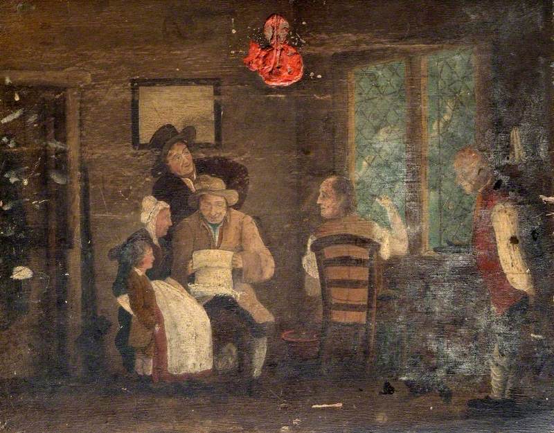 Interior, Five Figures and a Child