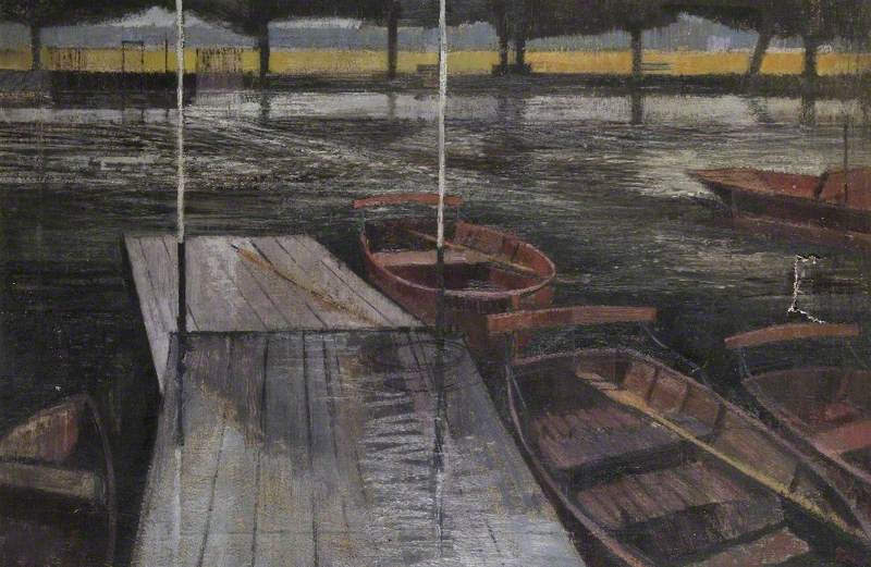 Boats in the Rain, Stratford-upon-Avon, Warwickshire