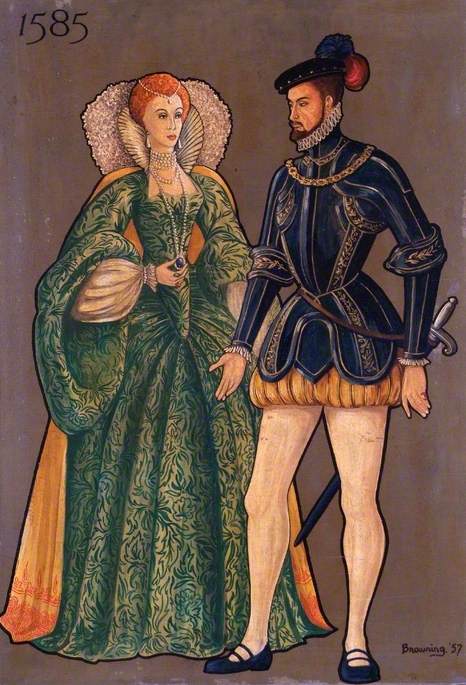 Soldier and Lady of 1585