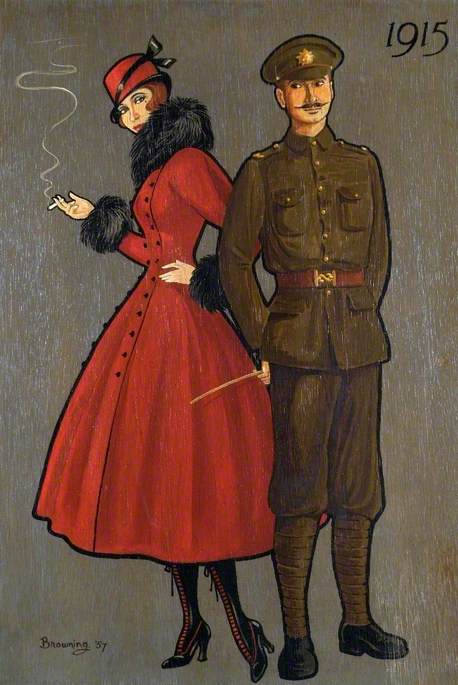 Soldier and Lady of 1915