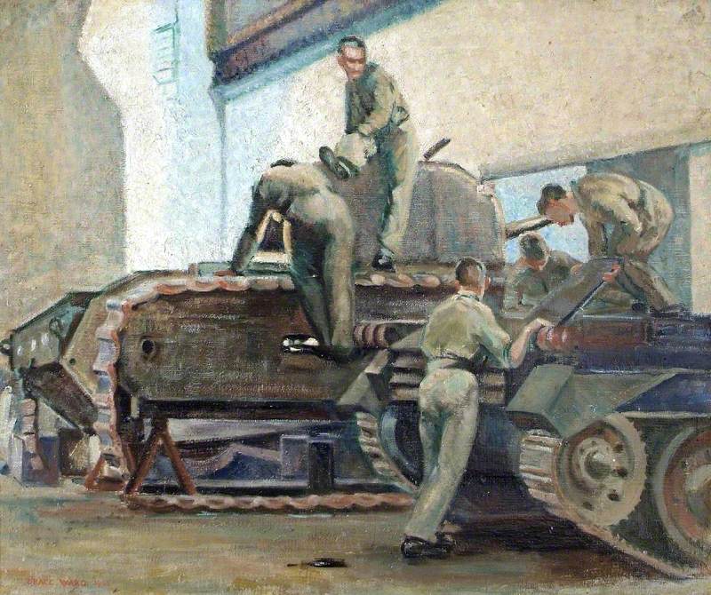 The Repair of a Churchill Tank at the Mill Hill Workshop